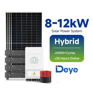 Sistema Solar Híbrido Deye de 8 kW, 12/10 Fases, Kit Completo, Almacenamiento de Energía para el Hogar, Sistema Solar Fotovoltaico de 8 kW - Product Image 1
