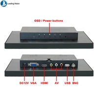 8 İnç Yeni 8 İnç Dirençli Dokunmatik Ekranlı Monitör USB Seri DVI Arayüzlü Açık Çerçeve Monitör