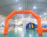 Arche gonflable publicitaire extérieure à double jambe pour départ/arrivée de course, certifiée CE, avec pompe électrique pour événements