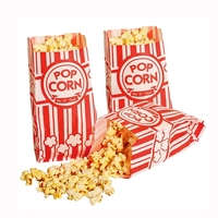 Sacs en Papier Alimentaire Imprimés sur Mesure, Sacs à Popcorn en Papier Kraft de Couleur, Emballage pour Sandwich, Pain et Popcorn au Micro-Ondes
