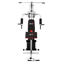 TOPFIT Machine de musculation multifonctionnelle Smith, Station d'entraînement monoposte, Rack de musculation en tubes d'acier noir