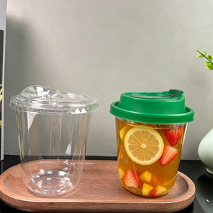 Offres Spéciales – Gobelets Personnalisés en PET pour Café Glacé 10/12/14/16/18/20oz, Coupelles en Plastique Jetables pour Crème Glacée avec Couvercles Plats, Livraison Rapide - Product Image 1