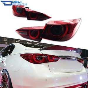 Luces Traseras Q50 para Infiniti Q50 V37 Skyline 400r 2014-2017, Luces Traseras LED Estilo 400r (Lente Roja), Piezas de Automóvil - Product Image 1