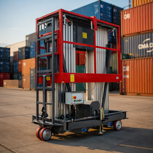 Plateforme élévatrice mobile en aluminium certifiée CE 6-12m, capacité 150-250kg, pour maintenance intérieure, directement de l'usine - Product Image 5