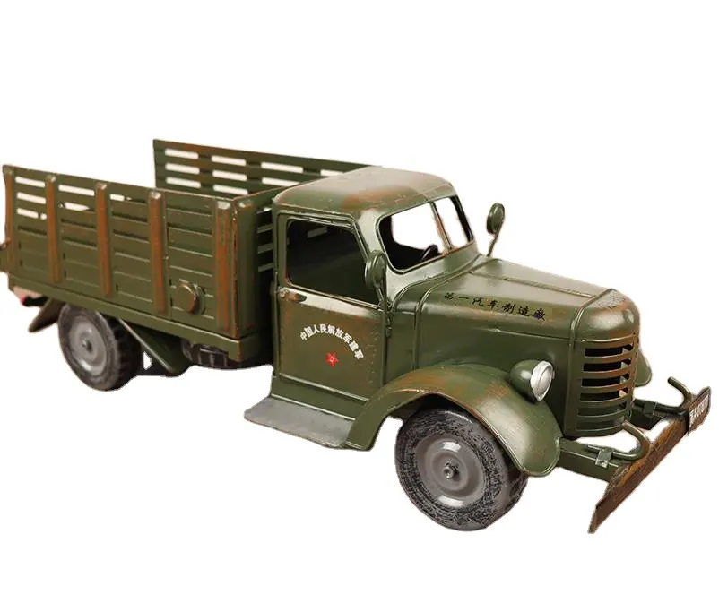 Factory customization Antique Metal Crafts Retro truck car Miniature Sculpture Vintage Model Car
