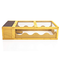 Cage de luxe moderne en bois pour tortues, boîte extérieure avec fonction coupe-vent pour petits animaux, toutes saisons