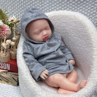 Poupée Bébé Réaliste Sunnyfan W-03GJ en Silicone Souple de 45 cm, Cadeau de Noël pour Enfants