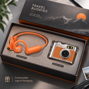 Coffret Cadeau Audio Intelligent IH-01 – Écouteurs à Conduction Osseuse Ouverte, 3 Couleurs, Logo Personnalisé - Product Image 4