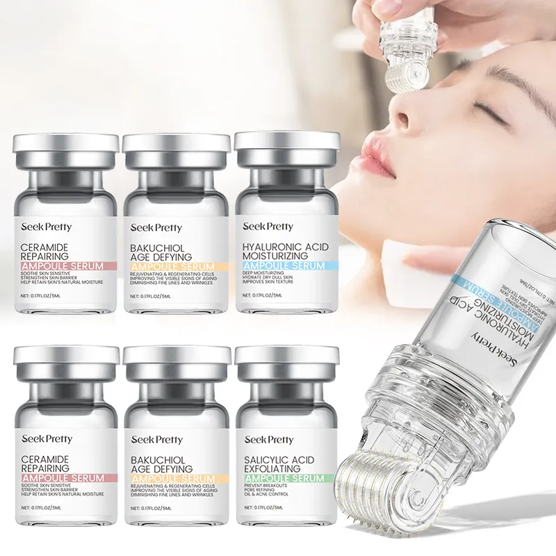 Meso Serum Moisturizer Hyaluronic Acid Mesotherapy Ampoules Serum Microneedle Infusion System Microneedling Stamp Serum