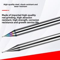 Fraise à rayon micro-arrondi 4 dents diamètre 1mm 2mm, outil en carbure haute précision ODM OEM pour petites pièces électroniques
