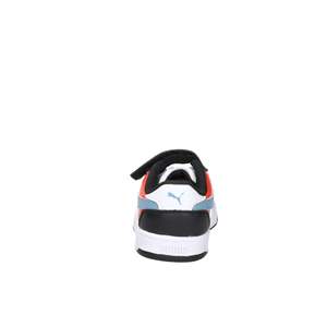 Sneakers Puma per Bambini Bianche e Nere con Chiusura in Velcro Stile Basket - Product Image 4