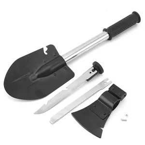 Multifunctional Stainless steel Shovel Axe Saw Knife Combination With PP Handle Portable Outdoor Garden Camping Survival Tools