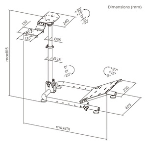 LRS11-BS02 Foldable Racing <strong>Wheel</strong> Stand Adjustable Gaming <strong>Steering</strong> <strong>Wheel</strong> Base Stand Sim Rig for <strong>Logitech</strong> G29 G920 PS5 Sim Racing - Product Image 6
