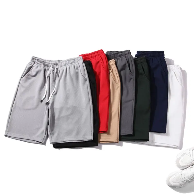 Shorts de malha para corrida, bermuda masculina de malha para treino esportiva e corrida ao ar livre de 5 polegadas