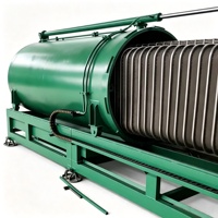 Filtre à pression horizontal à disques avec décharge vibratoire des scories pour la filtration du soufre liquide, du silicate de sodium et du goudron de raffinerie
