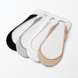 Chaussettes de bateau à talons hauts super peu profondes d'été pour femmes chaussures techniques perlées avec talons hauts sans jarretière à <span class=keywords><strong>talon</strong></span> - Product Image 1