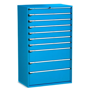 Fami Master Key Comfort <b>Drawer</b> Cabinet 1190x726x2000 Mm 7 <b>Drawers</b> <b>Tool</b> Storage Grayish White Ral9002 - Product Image 2