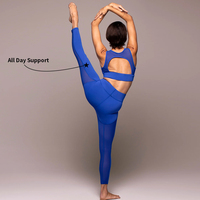 Logo personnalisé ensemble leggings de yoga en maille sexy ensemble de soutien-gorge respirant à séchage rapide ensemble d'entraînement de fitness et de sport