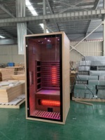 Sauna infrarouge lointain portable pour 1 personne avec lumière étoilée