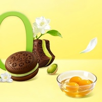 Gâteau sandwich Oreo Cloud en gros, saveurs multiples (Matcha, Jasmin, Orange, Chocolat, Vanille, Lait), emballage individuel, collation asiatique pour le bureau