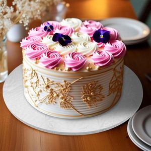 Plateau à gâteau carré robuste de 10'' et 12'' en carton alimentaire écologique, épaisseur 0,5 pouce, pour fêtes d'anniversaire et desserts, vente en gros - Product Image 4