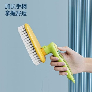Brosse à chaussures avec poils en nylon doux et manche rotatif pour un nettoyage optimal des chaussures - Product Image 3