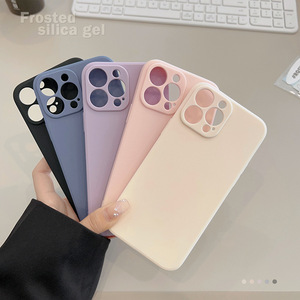 Siêu mỏng kẹo màu Matte mềm Silicone <span class=keywords><strong>TPU</strong></span> Cover quay lại trường hợp điện thoại cho <span class=keywords><strong>Iphone</strong></span> 12 13 14 15 Pro max 11 XS XR x 6 <span class=keywords><strong>7</strong></span> 8 cộng với - Product Image 3