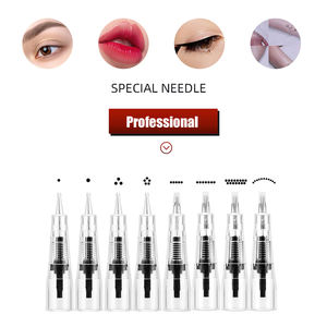 Cartouche d'aiguilles de tatouage PMU en acier inoxydable de qualité médicale supérieure, emballée individuellement pour usage professionnel - Product Image 1