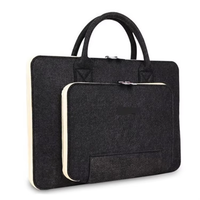 Sac d'ordinateur portable en feutre moderne personnalisé de 15,6 pouces, étui pour tablette, sac de transport, organisateur de bureau