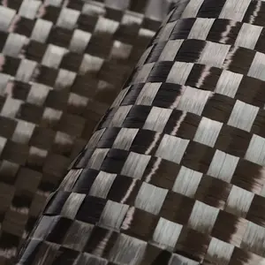 12K 8*8 Weave Spread Tow Carbon Fiber Fabric Carbon Tape Black Carbon Fiber Fabric Plain Weaving