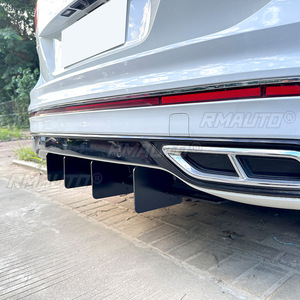 Bumper Protector Rear Bumper Splitter Spoiler <b>Diffuser</b> Cover for VW Tiguan R MK2.5 2021-2023 Body Kit <b>Car</b> Accessories - Product Image 4