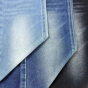 Tissu en denim indigo tissé extensible Lizhi BLEU GRIS, teint en fil, 71% coton, 26% polyester, 2% élasthanne, en rouleau, pour filles - Product Image 1