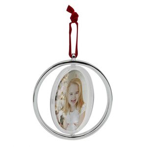 Adorno Navideño Colgante de Sublimación por Transferencia de Calor Blanco de 85 mm, Plástico + Madera MDF, Redondo, en Blanco, para DIY - Product Image 1