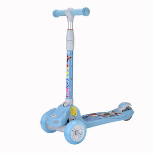 Altura ajustable Durable Ligero Niños <span class=keywords><strong>Scooter</strong></span> 3 Negro Rojo Plegable Juego al aire libre Juguete Niños Hecho Plástico PU Pie trasero - Product Image 2