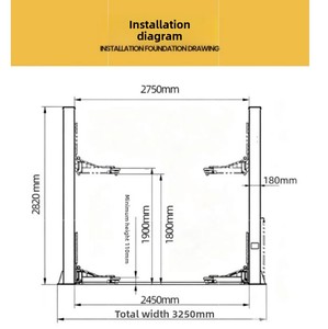 El Producto se Vende Bien en el Mercado, Es una Máquina Elevadora de Vehículos de Doble Cilindro Hidráulico de Doble Columna con Capacidad para 4000 kg - Product Image 5