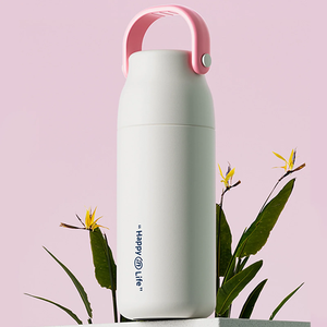 Stainless Steel Vacuum Insulated <b>Water</b> <b>Bottle</b> 500ml with Tea <b>Infuser</b> Portable Leakproof Wide Mouth for Students Office Travel - Product Image 3