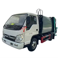 Camion à ordures compacteur Foton 4x2 4m³ à benne basculante, personnalisation pour le commerce extérieur