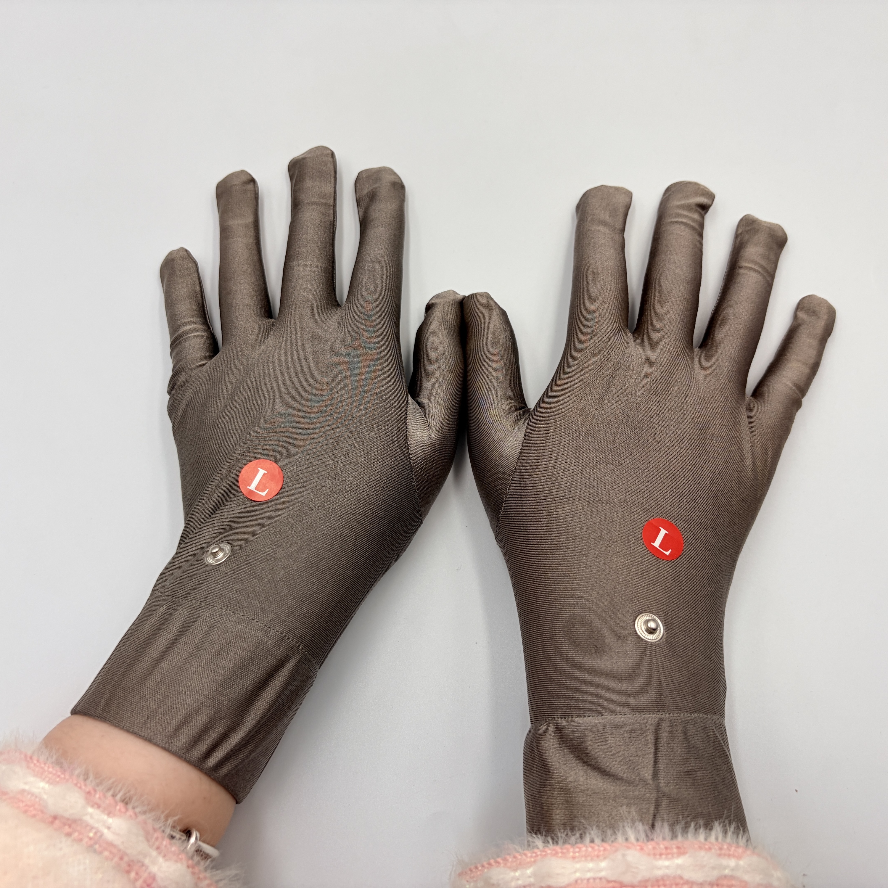 Tissu super élastique argenté
