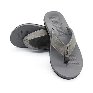 Men Sandals Flat Feet Plantar Fasciitis Arch Support Athletic Flip Flop Slipper for Men EVA Cotton Fabric Customize TPR EVA0905