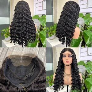 Peluca de Cabello Humano 100% Natural con Cierre de Encaje, Peluca Completa de Encaje Profundo Suelto 5*5, Cabello Virgen Vietnamita - Product Image 1