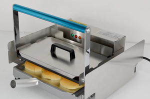 Petit équipement commercial de restaurant de hamburger Machine de chauffage Double poêle à hamburger équipement de grille-pain automatique - Product Image 4