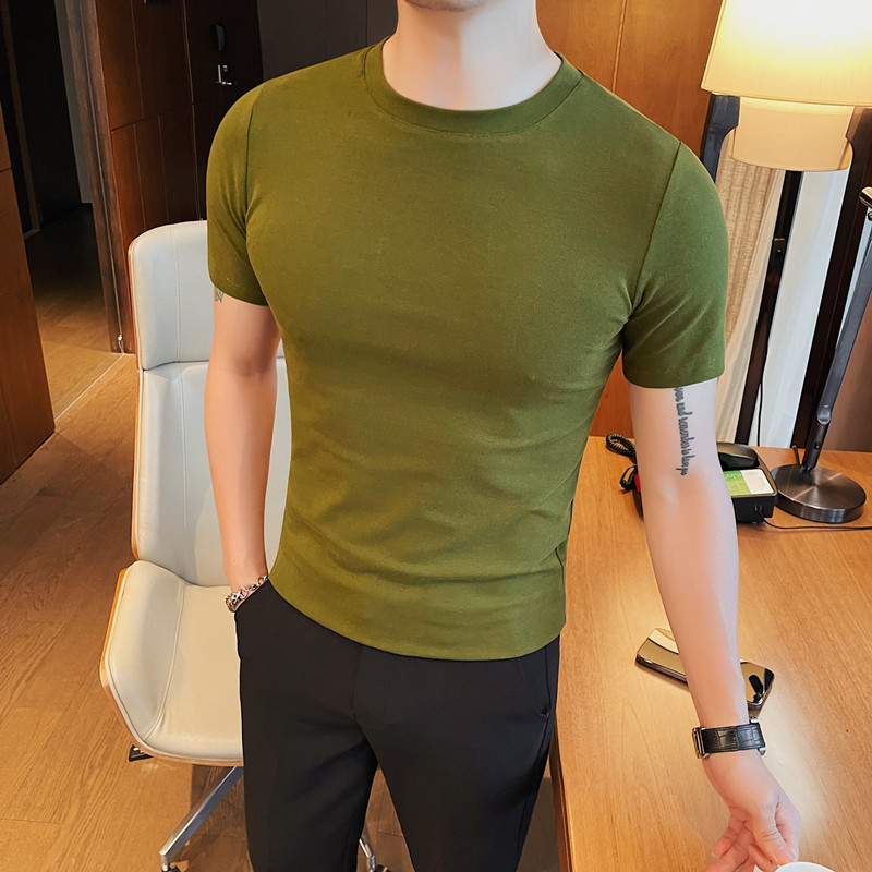 green crew neck