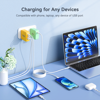 Adaptateur de chargeur mural rapide 45W 65W 100W 160 W, tout-en-un, port USB-C, pour Xiaomi, iPhone, Samsung, ordinateur portable et téléphone mobile; chargeurs PD GaN.