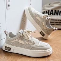 Chaussures pour hommes en toile, directement de l'usine, respirantes, baskets de skateboard antidérapantes, rehaussantes, décontractées, sportives et tendance
