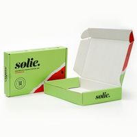 Cajas de envío corrugado con logotipo personalizado impreso, embalaje kraft express, a petición de paquete, Caja postal pequeña de 20mm