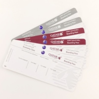 Direkt vom Hersteller: Maßgefertigte Bordkarten-Etiketten aus Beschichtetem Kunstdruckpapier, Laminierte Flugtickets im Offsetdruck, Hochwertig und Wasserfest