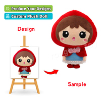 Poupée en coton de production de poupée en peluche douce et mignonne de taille personnalisée poupée en peluche Kawaii