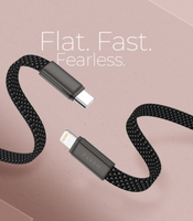 Câble de charge rapide 3A Type-C pour iPhone, en nylon, à angle droit, pour téléphones portables, banques d'alimentation, écouteurs, avec une longueur de 1 m, pour montres intelligentes