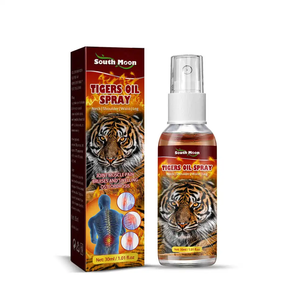 Tiger Oil Spray lenisce il dolore muscolare articolare Mist ecties gonfiore spalla istantanea artrite lombare cervicale dolore Spray lenitivo