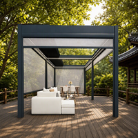 Pergola en aluminium Sweet Home pour patio de jardin avec toit à lames orientables